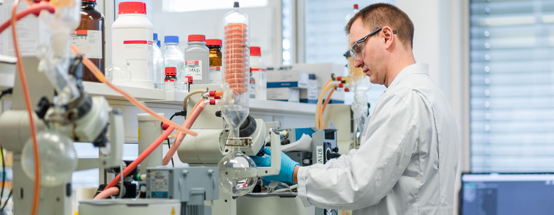 Identifying novel efficient routes of synthesis to enable large-scale manufacturing of compounds. Learn more!