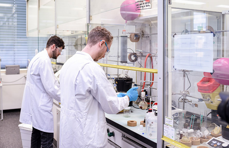 Identifying novel efficient routes of synthesis to enable large-scale manufacturing of compounds. Learn more!